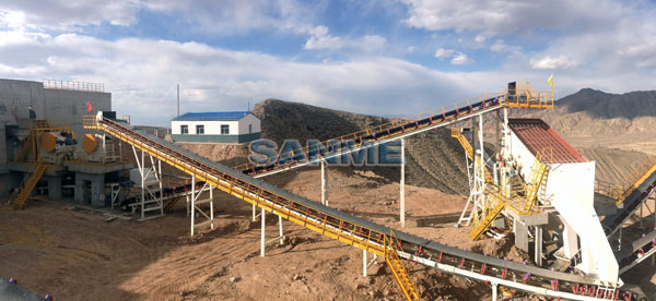 青海500噸石灰石破碎生產(chǎn)線
